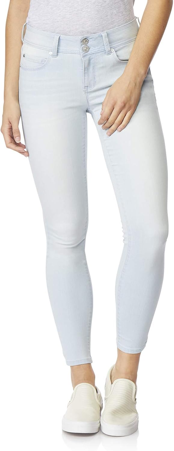 WallFlower Women's WBM10964S Ultra Skinny Mid-Rise Insta Soft Juniors Jeans (Standard and Plus), Tara, 0