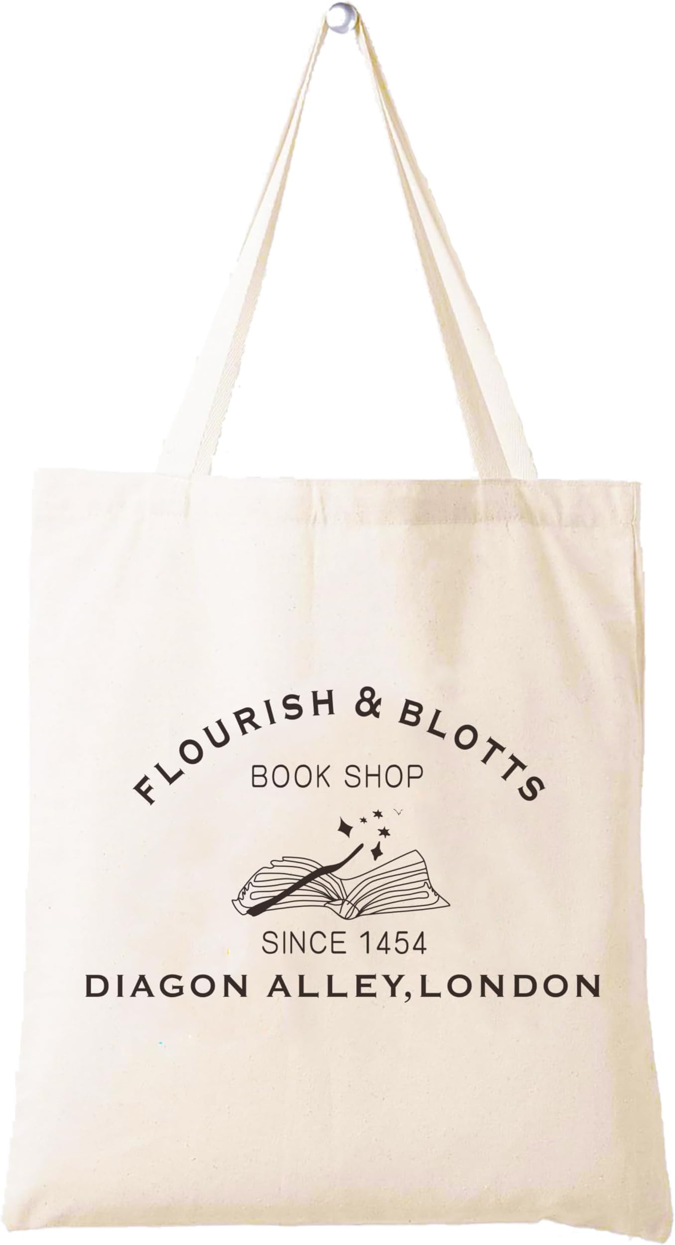 LIBIHUA Birthday Christmas Gifts,Shoulder Bag Shopping Bag Tote Bag,lourish Blotts Theme Present-Magic Gifts,Bookworm,Nerd,Bookish Present