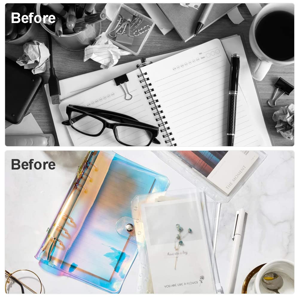 2 Raccoglitori Ad Anelli A5 - Con 6 Anelli Rotondi E Fogli Sciolti, Per Scuola/Ufficio - Foto 6