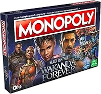 Vista 1 de Monopoly: Marvel Studios' Black Panther: Wakanda Forever Edition Board Game for Families and Kids Ages 8+, Game for 2-6 Players