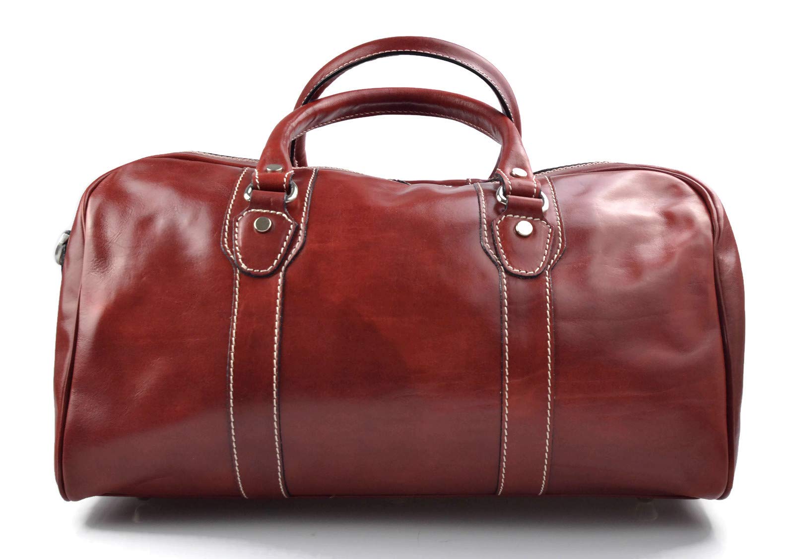 Leder reisetasche manner damen mit griffen schultertasche leder rot tasche made in Italy weekend tasche reise tasche sporttasche