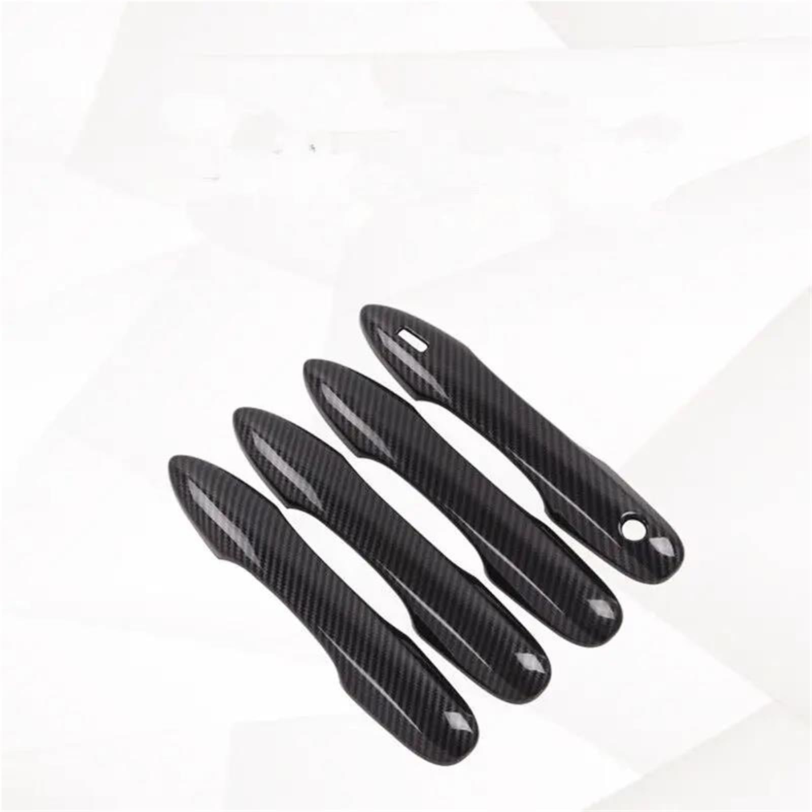 Zapora Style6 Covers Sticker Carbon Fiber Chrome Car Door Handle Cover Bowl Trim Sticker Styling Accessories For Corolla For Auris E210 2019-2021(Style6)