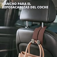 Vista 4 de Ganchos para reposacabezas para reposacabezas de automóvil, ganchos para reposacabezas 2026, ganchos para bolsos y bolsas, lindo soporte para bolsos