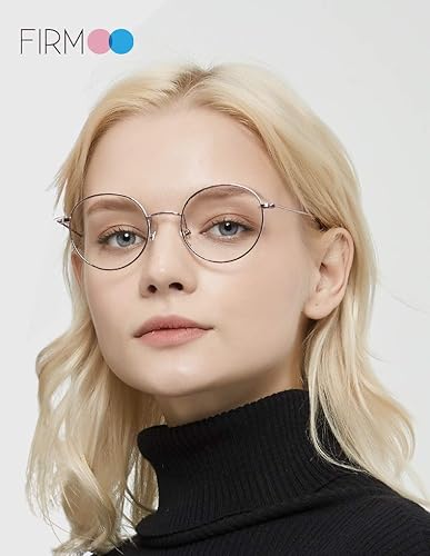Miniatura 2 de Firmoo Aviator - Lentes de lectura para mujereshombres, bloqueo de luz azul para pantallas digitales, protección UV, marco de metal ligero de