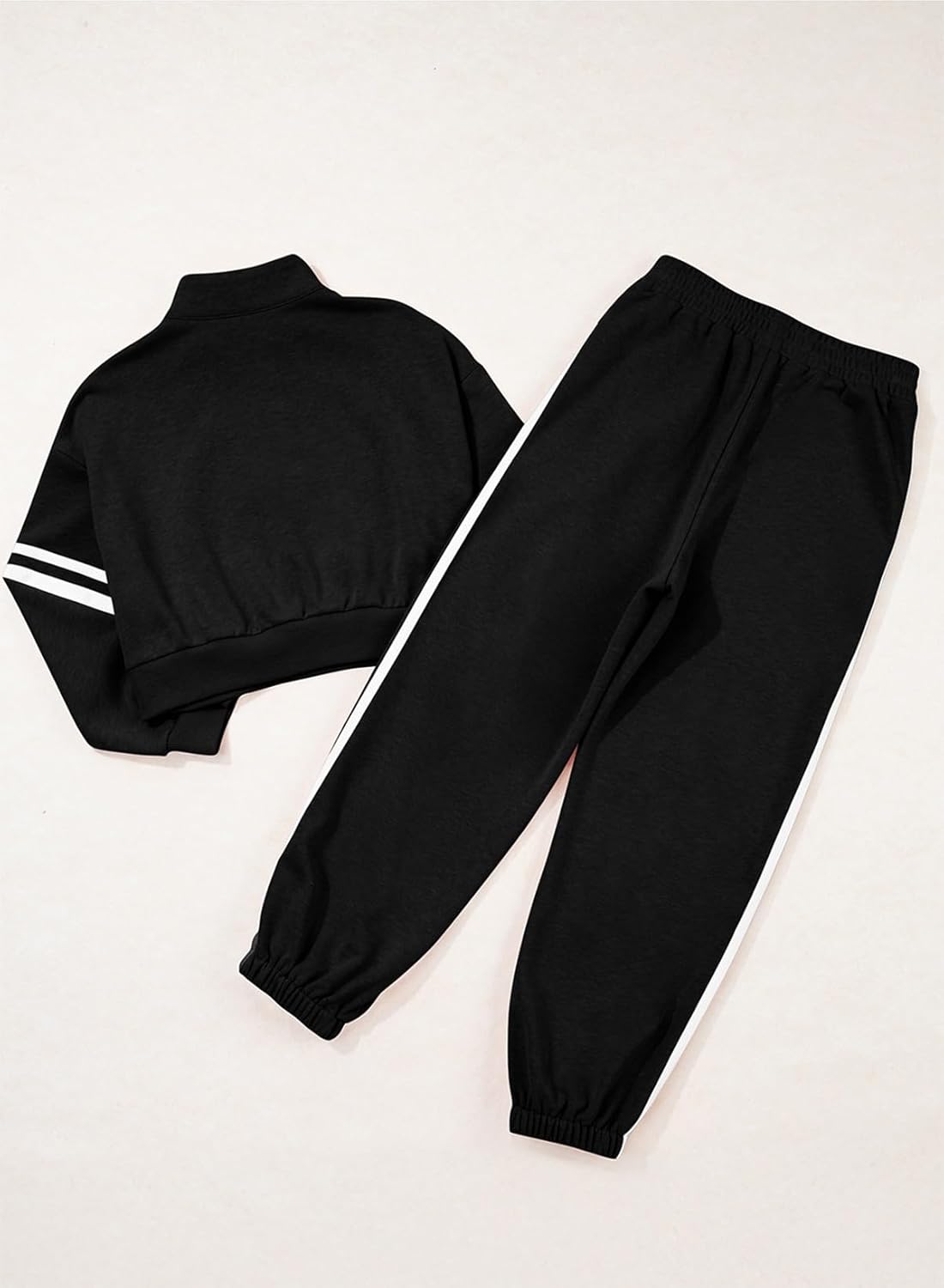 blibean Tween Girls Crop Sweat Suits Fall Pant Sets Size 6-15 Years - Image 9