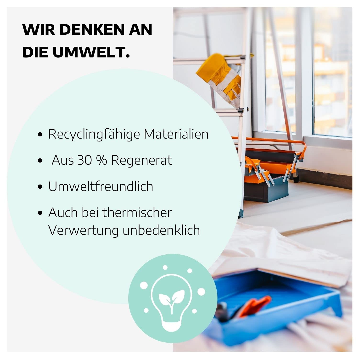PE-Baufolie transluzent Typ 120 I 50 x 4 m Abdeckfolie mit 0,92g/cm³ I Bau-Folie transparent I LDPE-Polyethylen-Folien Rolle I Abdeckfolie wasserdicht für Innen & Außen