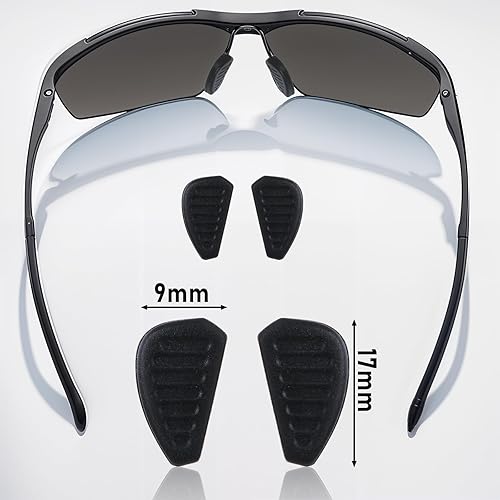 Miniatura 2 de 6 almohadillas antideslizantes para la nariz, almohadillas de nariz para lentes de sol, almohadillas de nariz de 0.67 pulgadas antideslizantes para