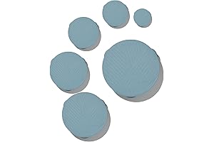 GIR 6-Piece Round Silicone Stretch Reusable Kiss Suction Covers Lid