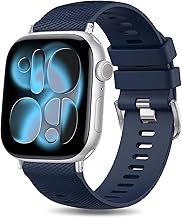 Apple Watch Bands 38 mm 40 mm 41 mm 42 mm 44 mm 45 mm 46 mm 49 mm, Soft Silicone Strap Compatible for Apple Watch Series 10 9 Ultra SE 8 7 6 5 4 3 Men Women