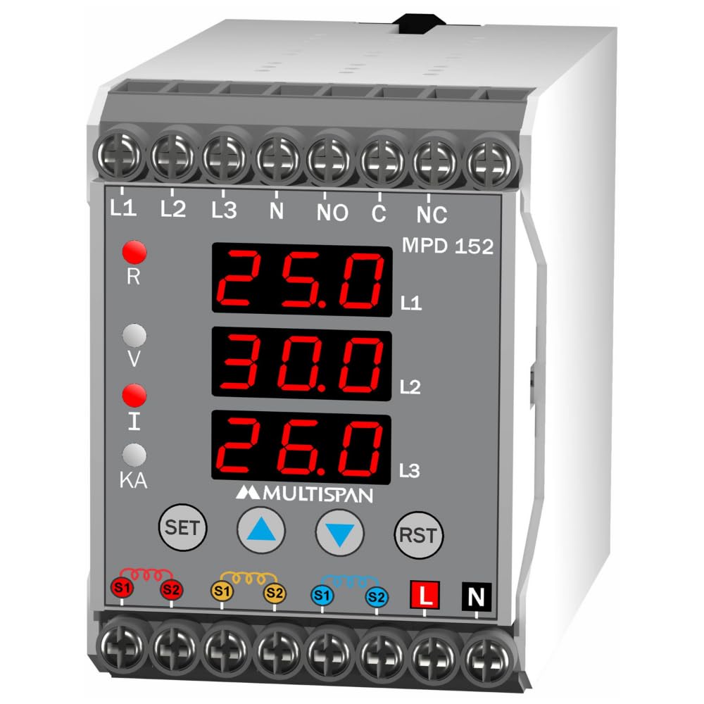 Multispan MPD-152 (Din rail -55mm) Motor Protection Device 75 x 55 x 110 (MPD-152-30A) (B0CYLRTW4R) Amazon Price History, Amazon Price Tracker