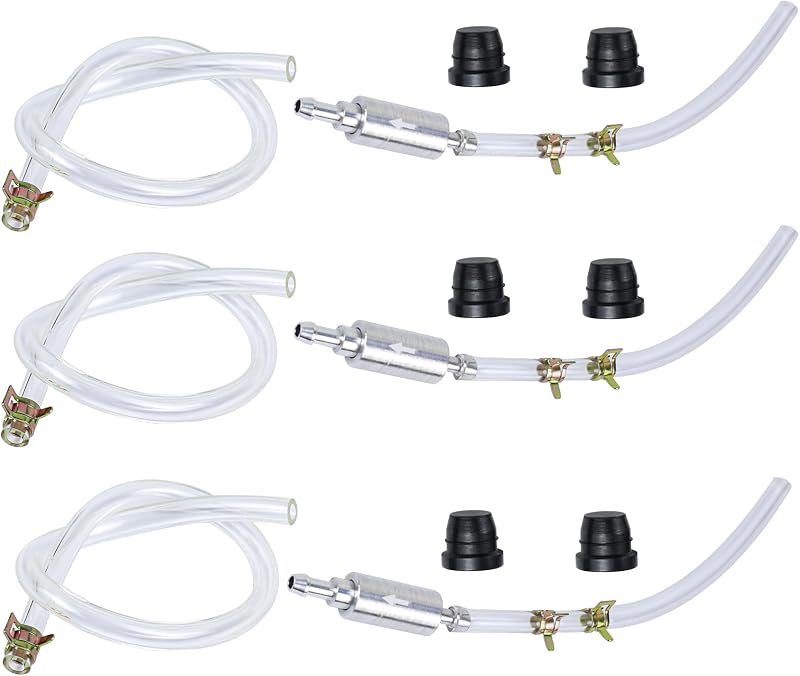 wuyaoyao 3PCS Brake Bleeder Hose, One Way Check Valve Bleeding Tool Kit with Tubes & Spring Clamps & Screw Caps, Brake Fluid Bleeder Kit for Hydraulic System Car Motorcycle Clutch (3 PCS)