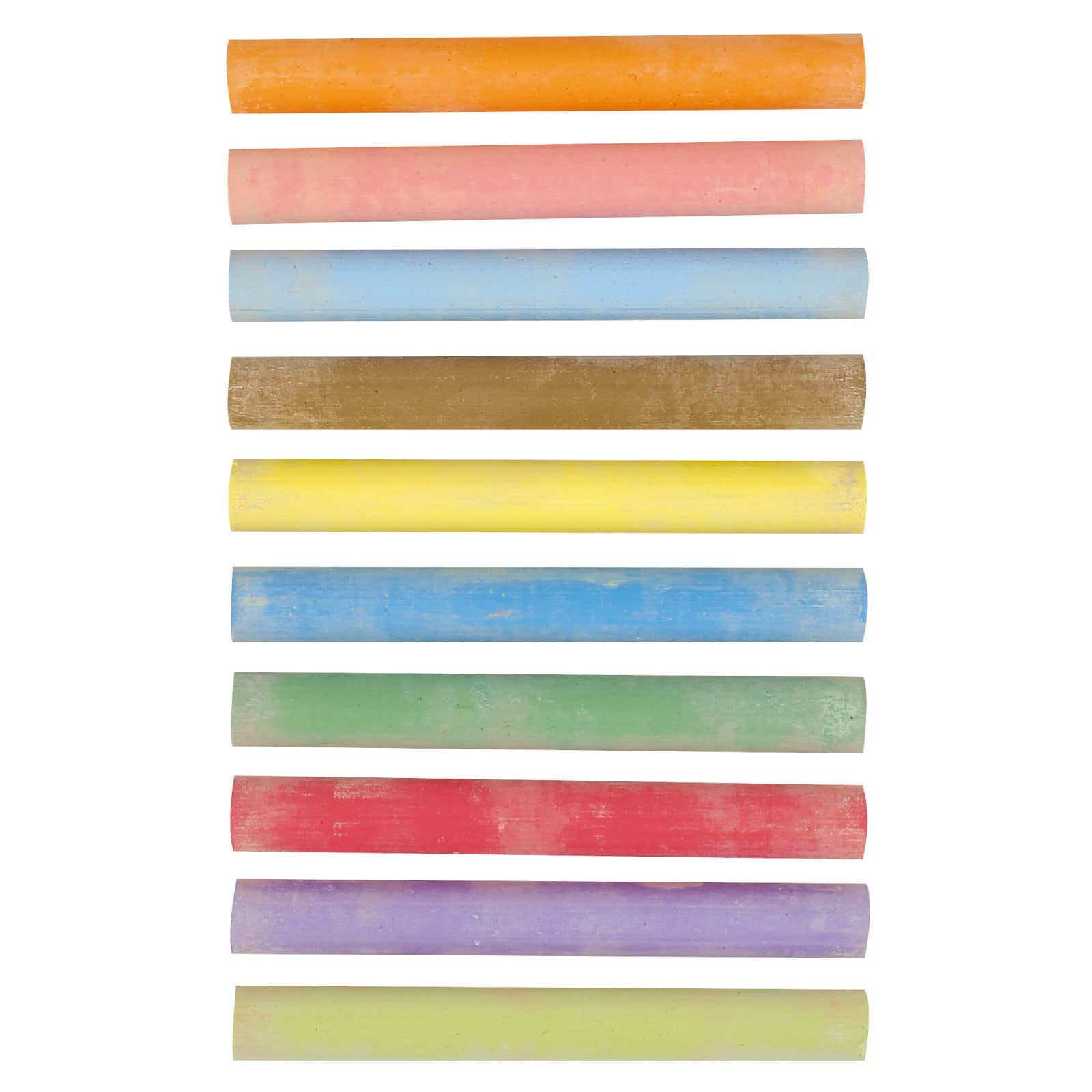 Gessetti Da Tavola GIOTTO ROBERCOLOR - Rotondi &Oslash;10mm, 100 Pezzi Assortiti, Senza Polvere, Dermatologicamente Testati