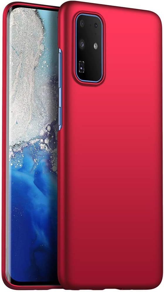 ORNARTO Case for Samsung S20 Plus,Thin Premium Hard Plastic Matte Finish Anti-Scratch Cover Cases for Samsung Galaxy S20 Plus(2020) 6.7' Red