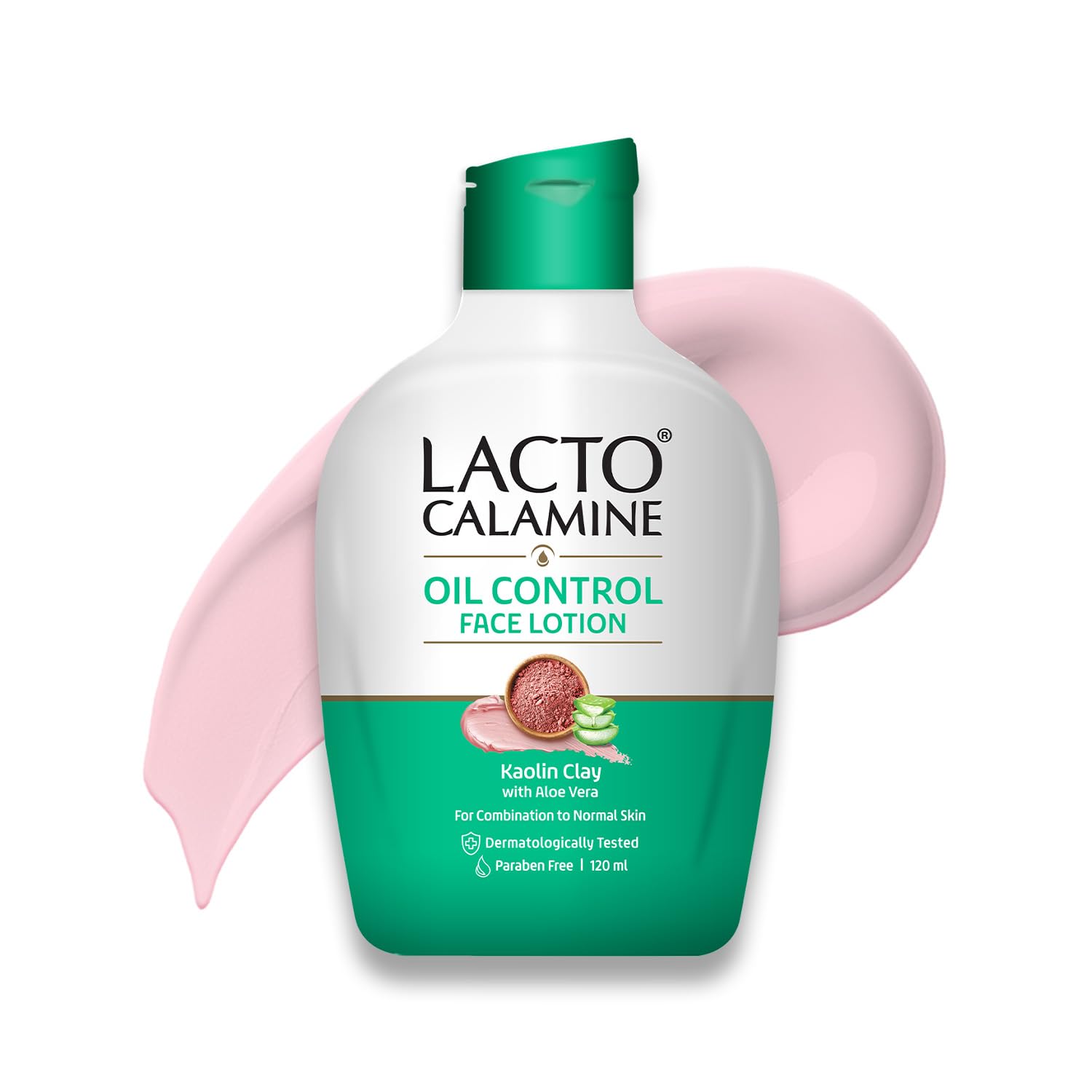 Lacto Calamine Face Moisturizing Lotion for Normal to Combination Skin | Excess Oil Absorbing & Pore Refining Moisturizer | Mattifying & Non Greasy | 4.06 Fl Oz/120ml
