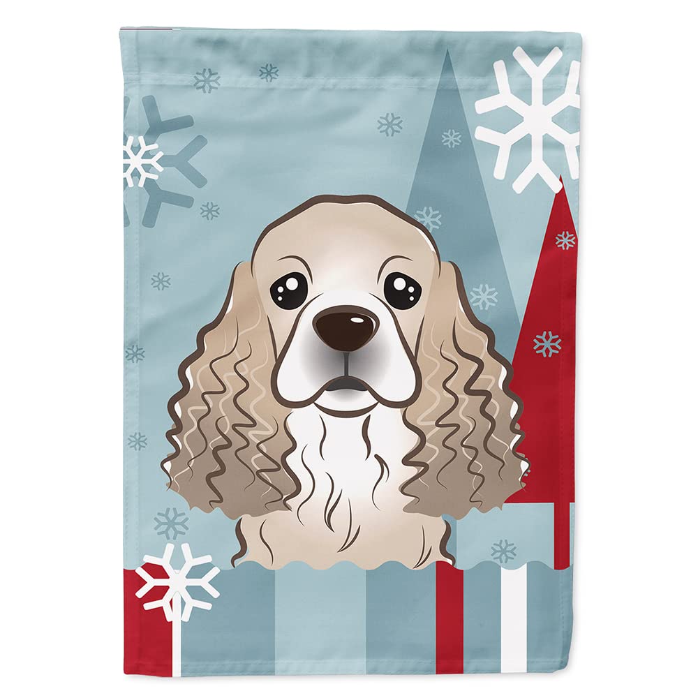 Cocker Spaniel Flag, idée cadeau idéale pour les amoureux de chiens en hiver