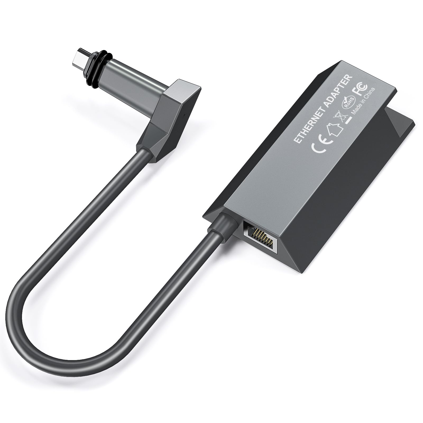 Starlink Ethernet Adapter Satellite Internet V2 for Rectangle Dish, 1000Mbps Starlink Adapter Ethernet for Actuated Gen 2 with Stable Network Connection for Wired External Network