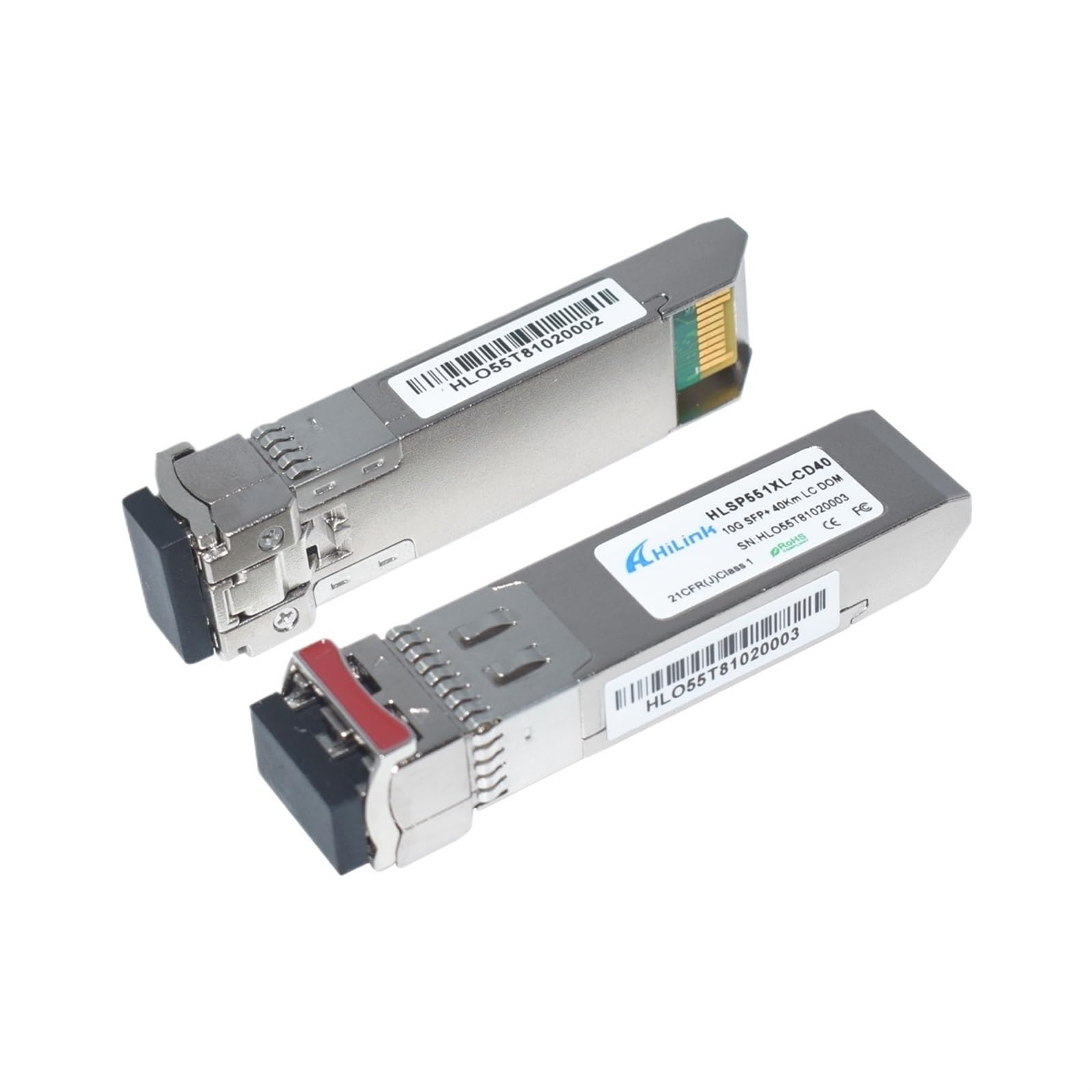 10G ER SFP+ SMF 40KM ER STM-64 Transceiver 10Gbase 1310nm 1550nm SFP Ethernet Moduł (rozmiar: 2 szt. 1550 nm)
