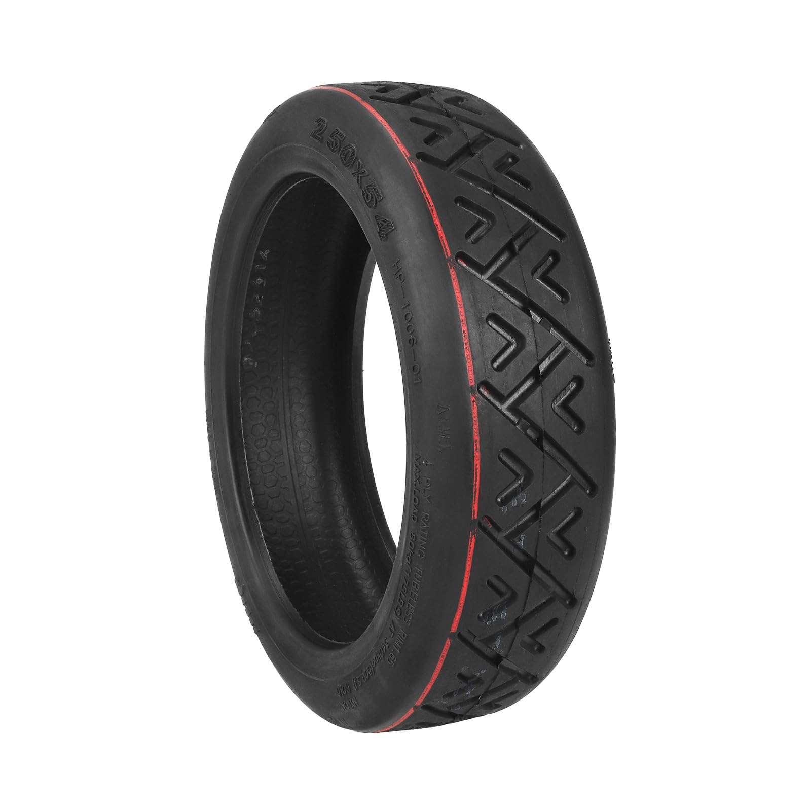 Pneu tubeless 250 x 54 pour trottinette électrique Xiaomi 4, 10 pouces, renforcé, antidérapant et résistant à l'usure