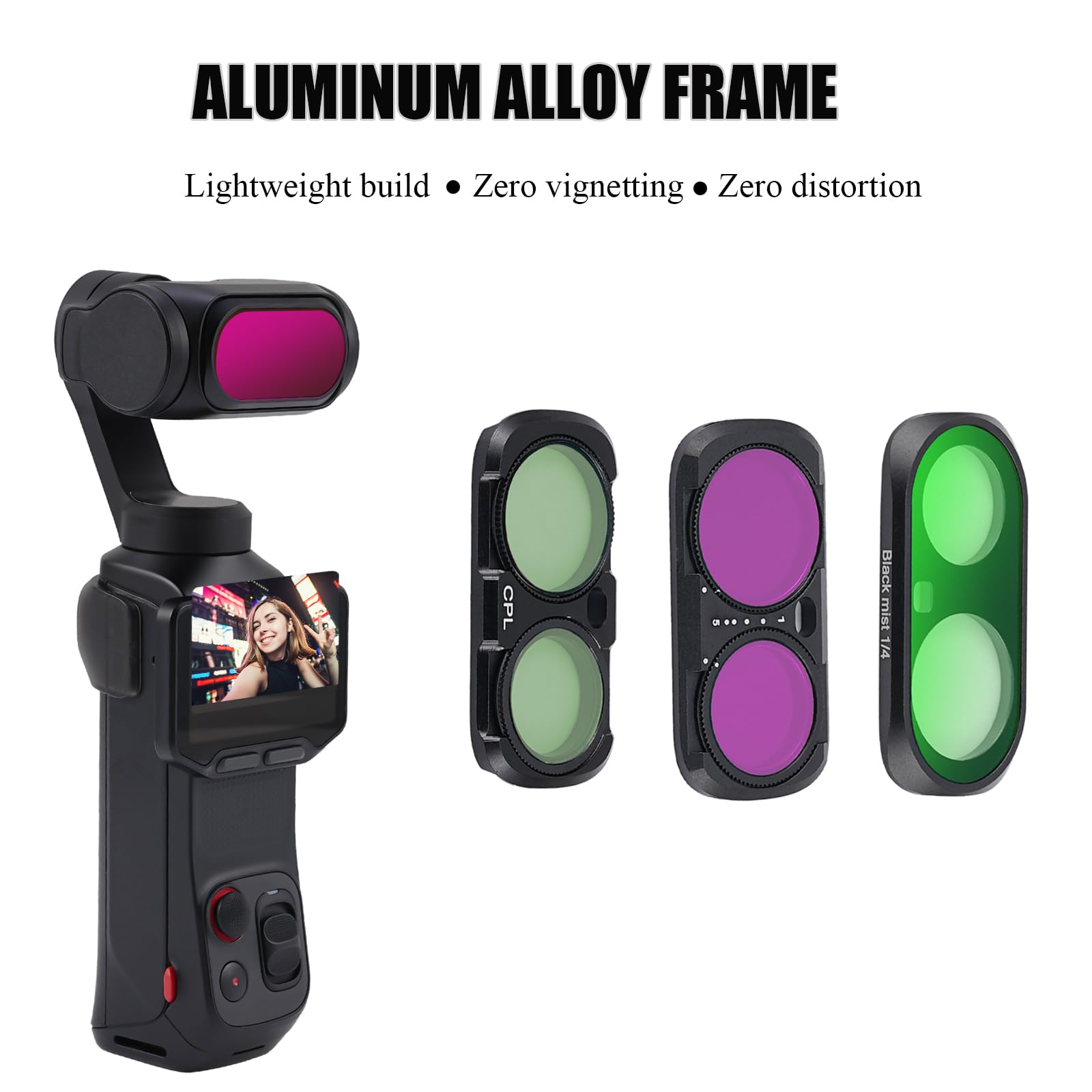 Kit de filtros para Insta360 Luna Ultra, CPL, 1/4 Black Mist