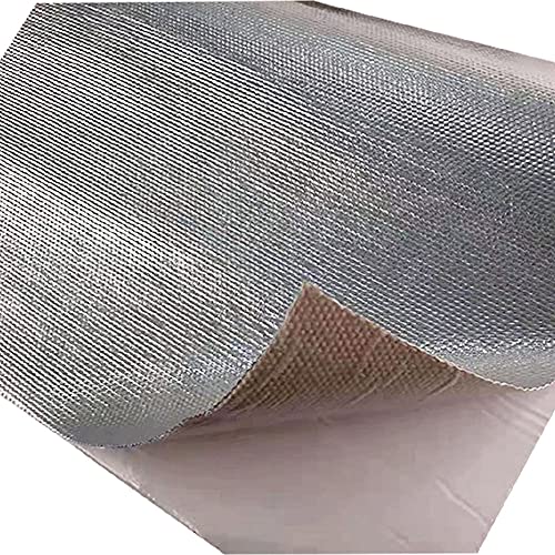 Adhesive Backed Heat Shield Aluminum Backed Aluminized Self Adhesive Heat Shield Material 12'' X 48’',Fiberglass Thermal Insulation Material High Temp Protection by XINPENGLIU - Used condition - Image 7