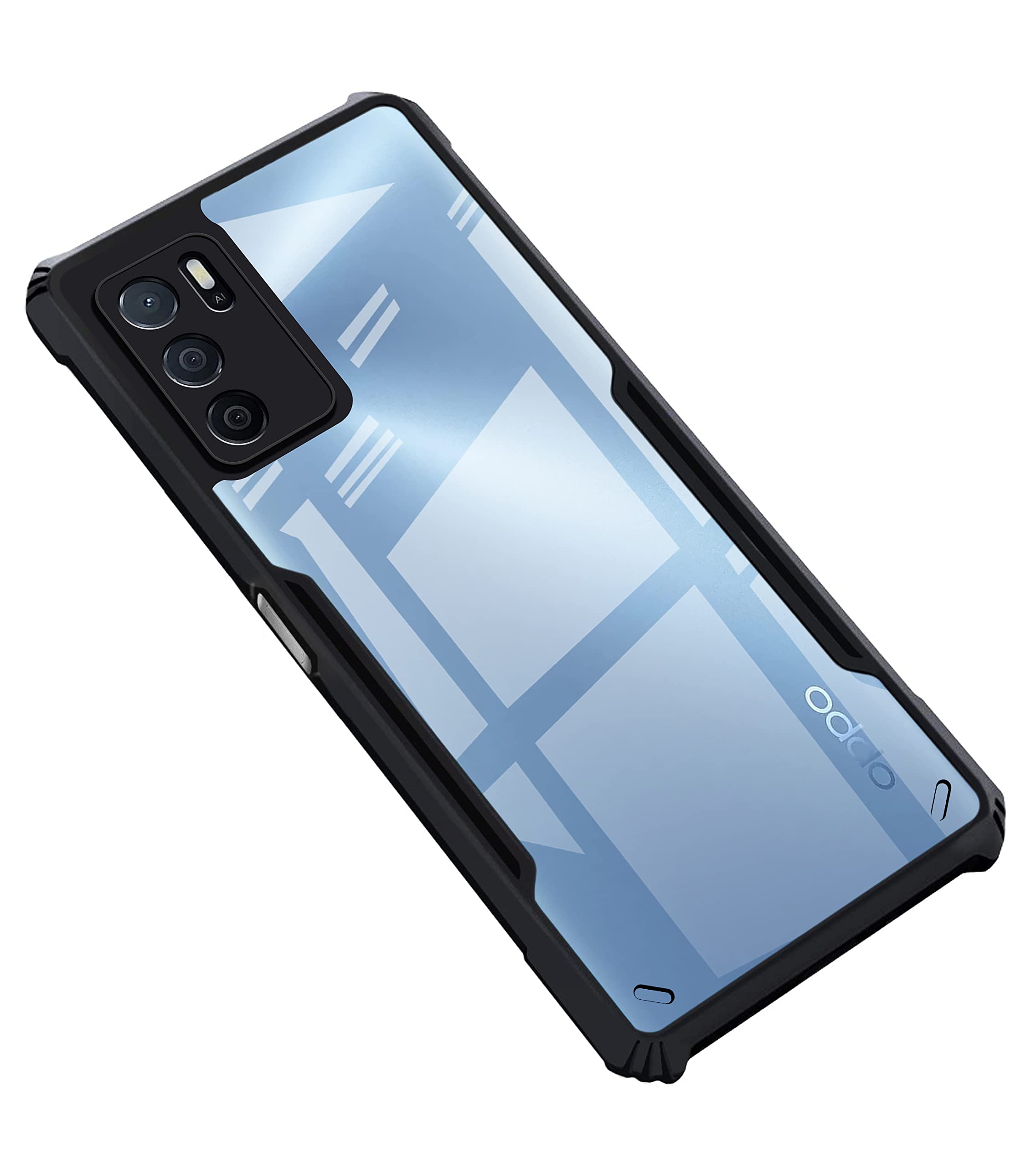 Amazon Brand - Solimo Back Case Cover for Oppo A16 | Compatible for Oppo A16 Back Case Cover | Clear Case for Oppo A16 with Camera Protection | (TPU + PC | Matte Black) (B0BJKG6QF5) Amazon Price History, Amazon Price Tracker