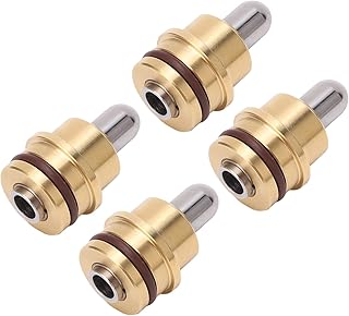 4PCS Joystick Handle, Excavator Control Valve Handle, Bullet Replacement Rubber Sealing Excavator Push Rod Bullet Fit for Sany 75