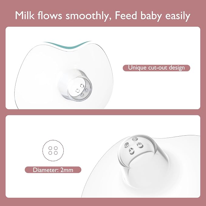 Pezoneras Ultra delgadas Momcozy 24mm con estuche miniatura 8
