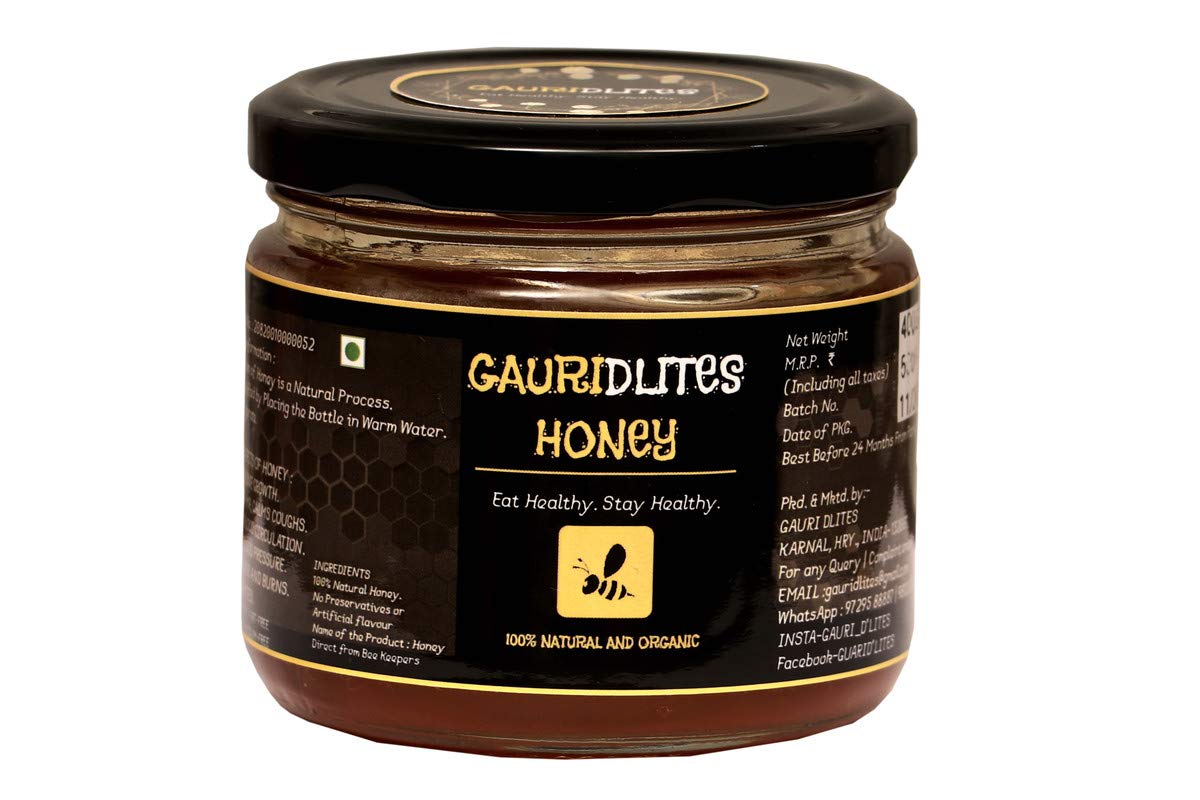GAURIDLITES Raw Honey with Comb |100% Natural and Pure|No Sugar|No Artificial Flavours|400g (B08TRP731M) Amazon Price History, Amazon Price Tracker
