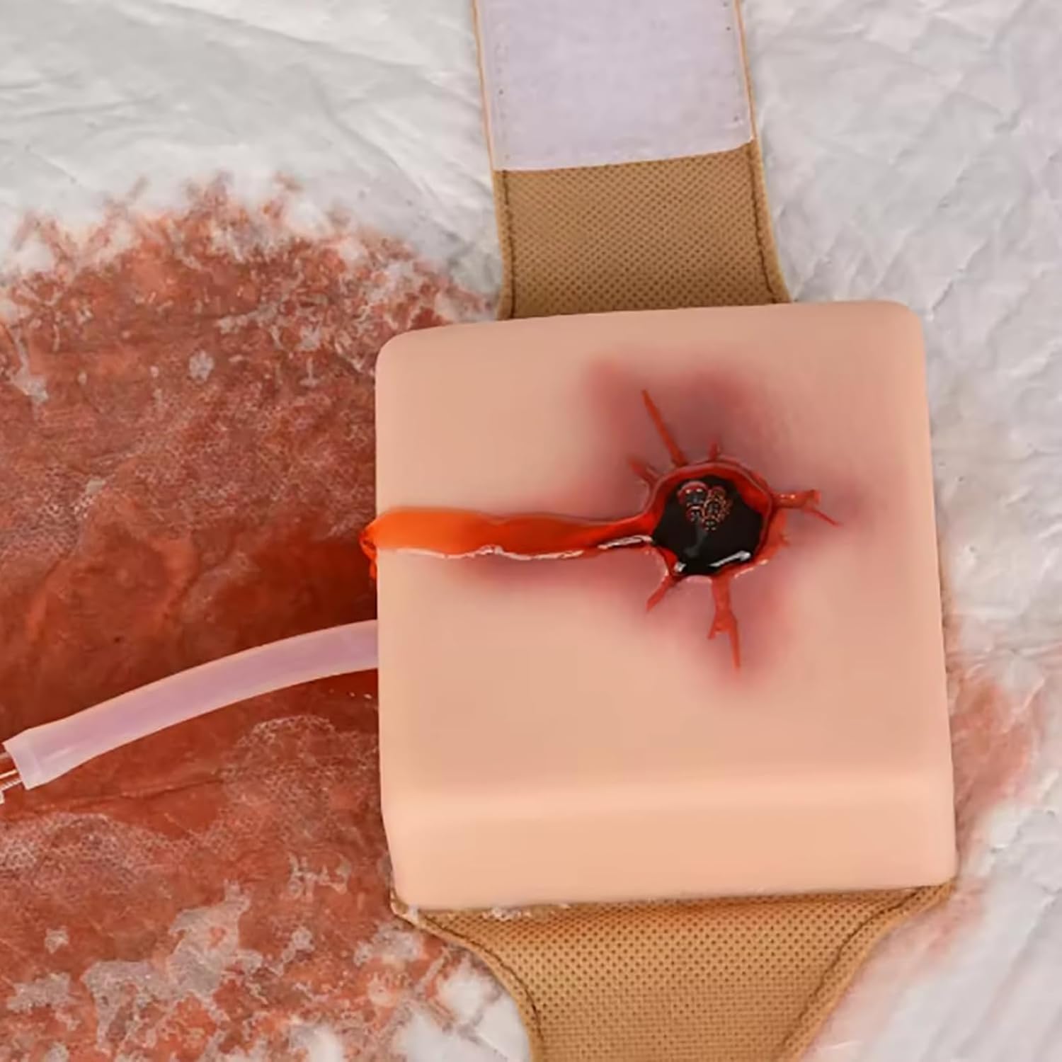 Entrenador para torniquetes de control de hemorragias, kit de entrenamiento para detener hemorragias, material de silicona, diseño ponible, reutilizable, para clases de medicina, prácticas de primeros