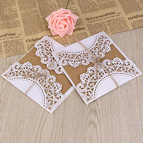 HEALLILY 10Pcs Cartãde Cnvite Cartãde Cnvite de Casamengantes Cartões de Cnvite para Festa de Casame