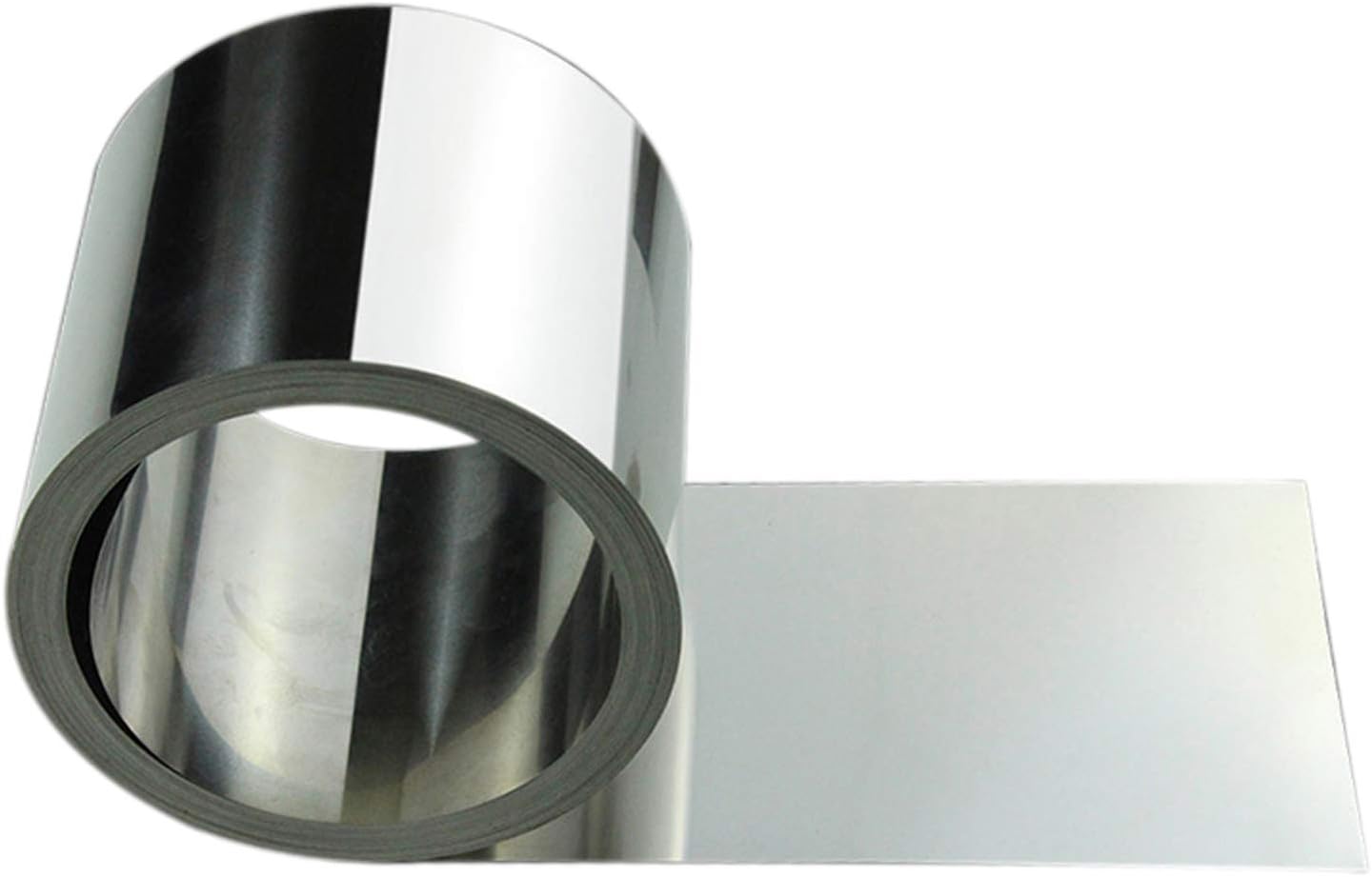 Model 304 Stainless Metal Plate Foil ， 304 Stainless Steel Roll Sheet Fine Plate Sheet Foil， Suitable for Industry and Experiment(0.1x300x5000mm)