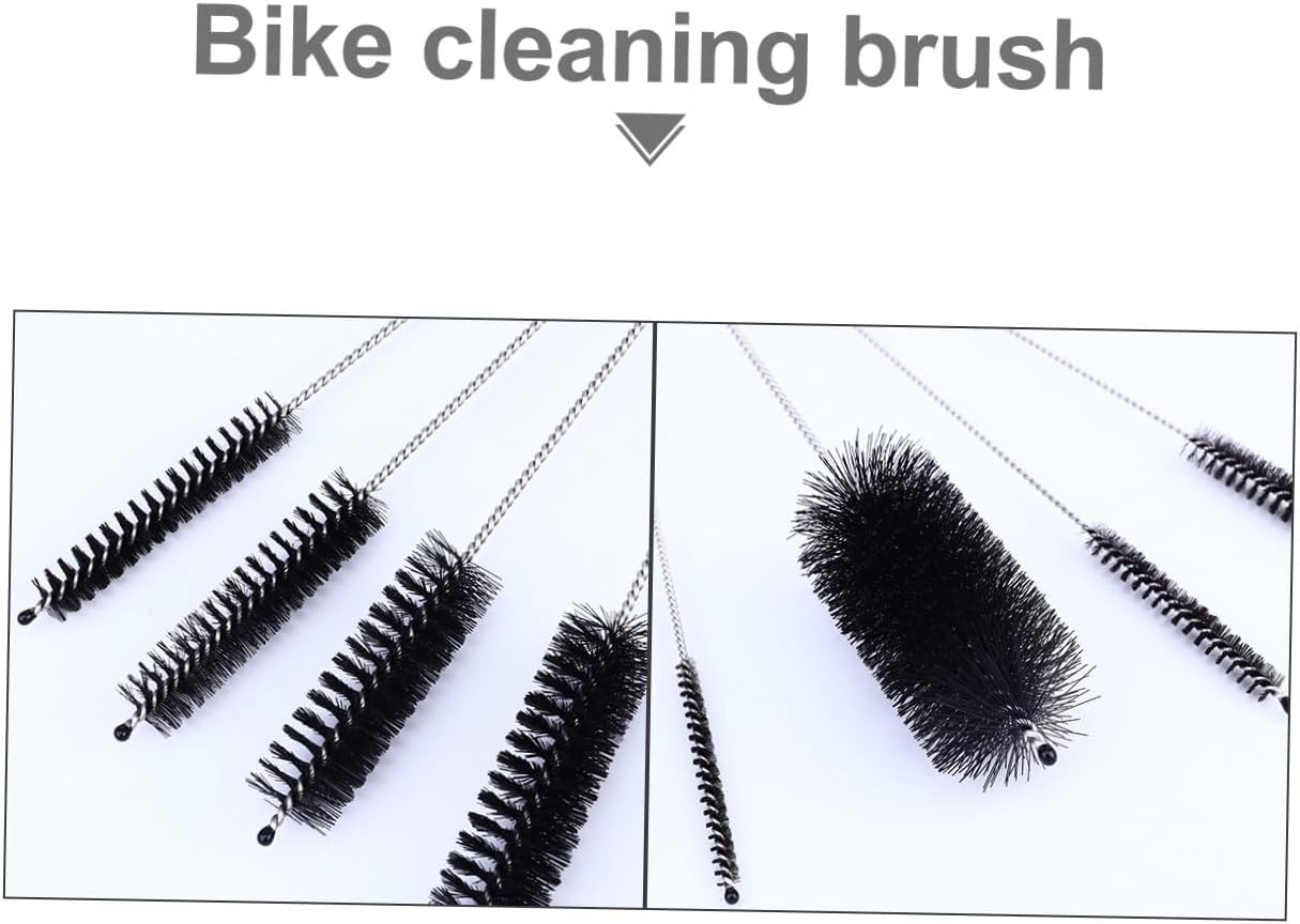KOMBIUDA 13pcs Bike Cleaning Tool Set Ergonomic Nylon Strip Brushes for Efficient Bike Maintenance and Household Cleaning Lightweight and Portable for Indoor and Outdoor Use