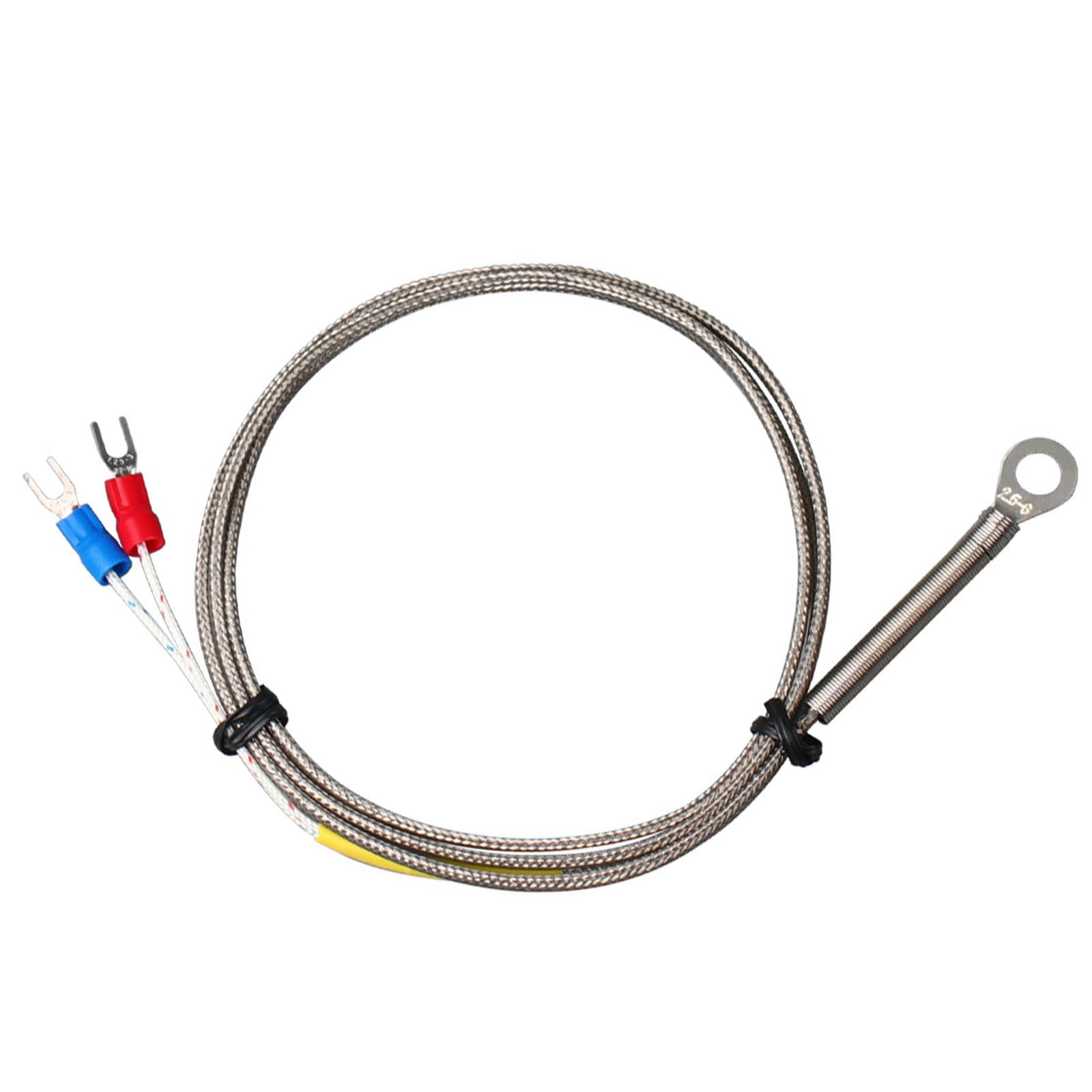Maxtonser K Type Thermocouple Temperature Sensors 4mm Hole Thermal Resistance High Temperature Probe Wire