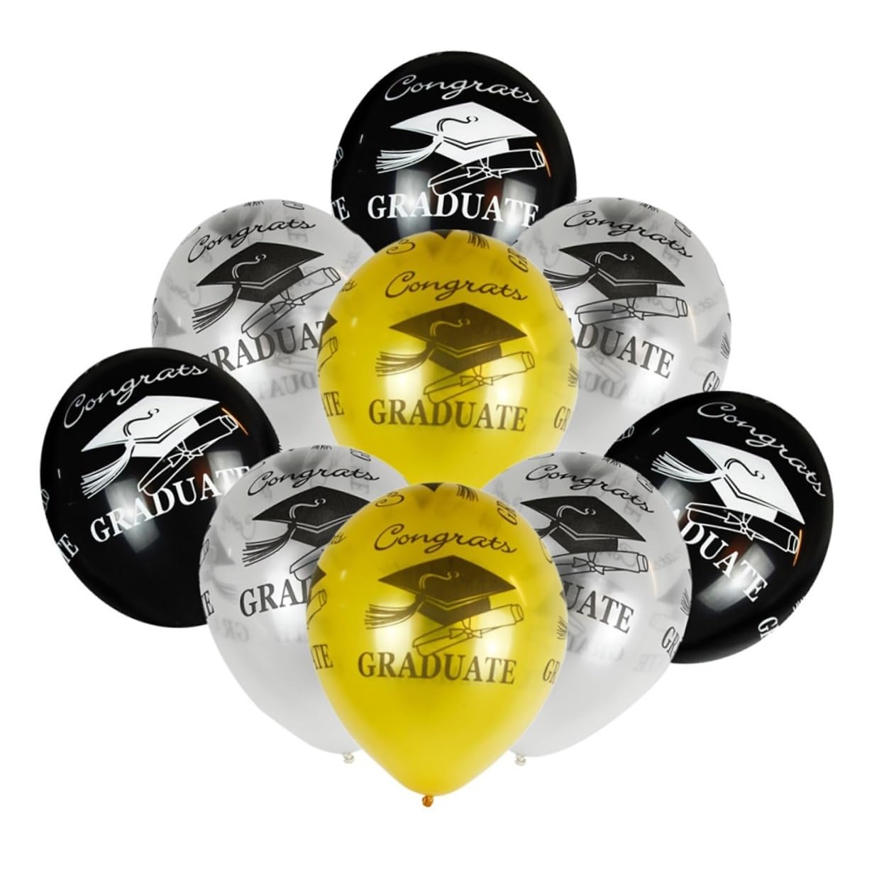 Alipis 150pièces Ballons Latex Pour Décorations De Fête De Accessoires Pour Célébrations Et Photos Pour Parties De Graduation