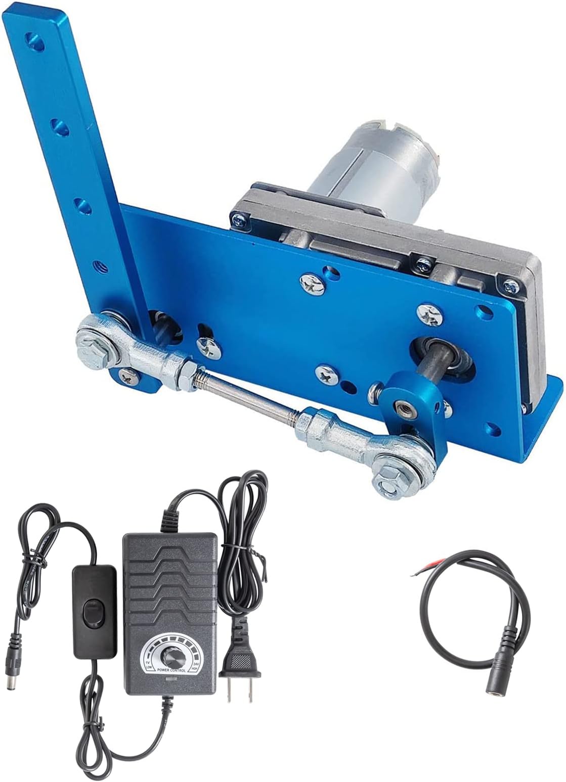 DC 24V Reciprocating Swing Motor, 20-120 Degrees Adjustable,Max Speed 90rpm,with Speed Controller,for Holiday Decorations,Halloween Props,DIY Projects,Dynamic Advertising and Experiment