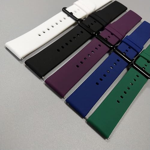 Miniatura 3 de FitTurn Correa de reloj compatible con ENOMIR Smartwatch Correa de muñeca de repuesto para ENOMIR ID208BTLW51 Correa deportiva de silicona suave