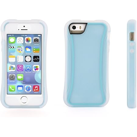Amazon Com Griffin Cell Phone Case For Iphone 5 5s 5se Retail Packaging Blue Clear Cell Phones Accessories