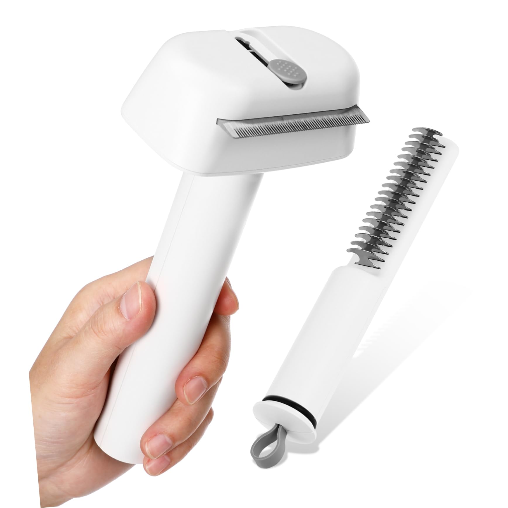 Toddmomy Cat Brush for Shedding Dog Brush Pet Dematting Comb Set 3 Brush Heads Multi-functional Grooming Tool