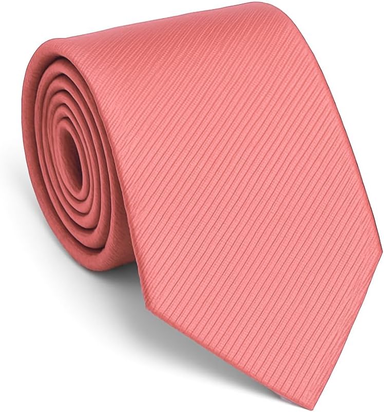 Made in Italy Elegant Men's Solid Color Necktie, Width 3.15 In, 100% Silk - No Duties Customs Fees