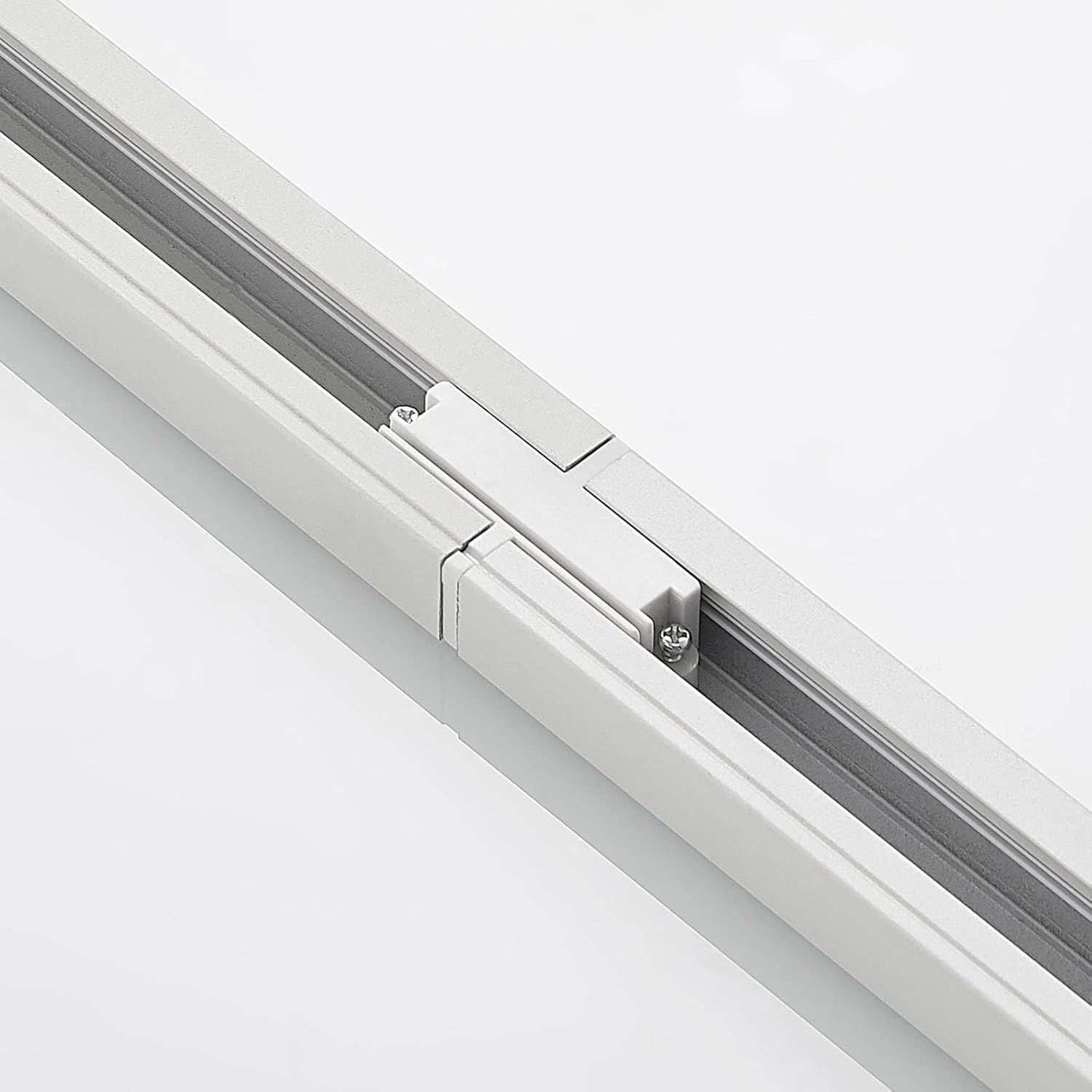 Lindby Linaro 1-Phase Track Connector installed between two track sections