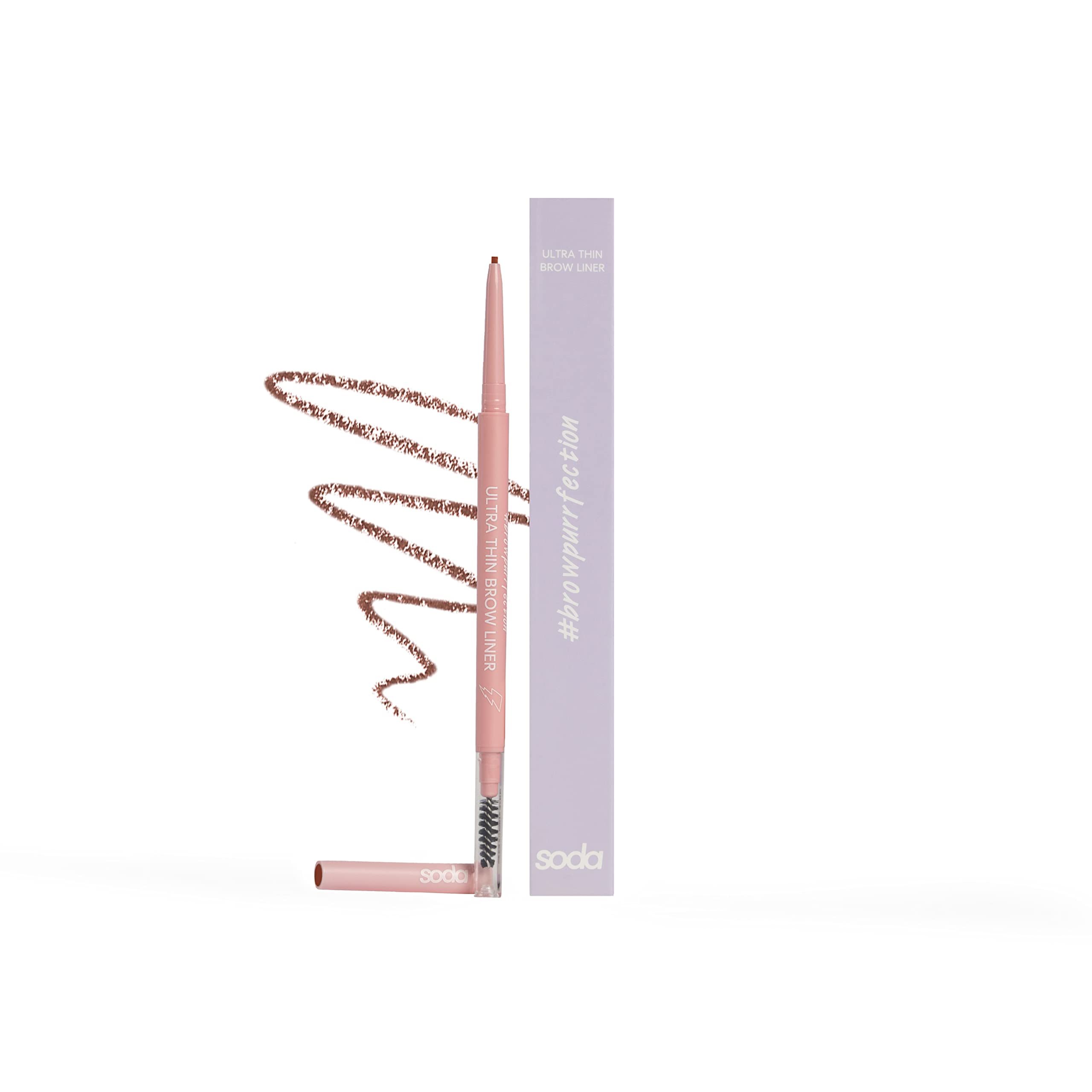 Soda Ultra Thin Eyebrow Filler Pen With Brow Brush. Red, Auburn. Retractable, Mechanical. #Browpurrfection Megan