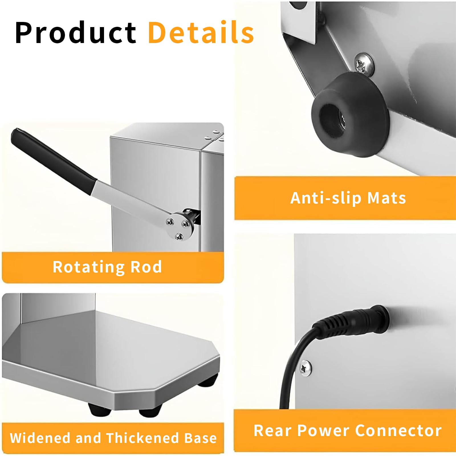 Exprimidor De Cítricos Eléctrico 10 W, Extractor Multifunción 3 S | Rendimiento De Jugo 99%, Patas Antideslizantes, Cuchillas Reemplazables, Barra De Presión Giratoria, Naranjas, Limones, Limas