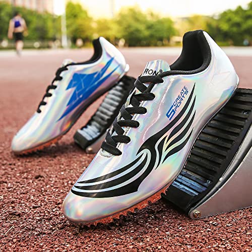THESTRON Unisex Track Spikes Running Sprint Shoes Track & Field Shoes for Men Women Kids Cool Racing Running Sneakers4