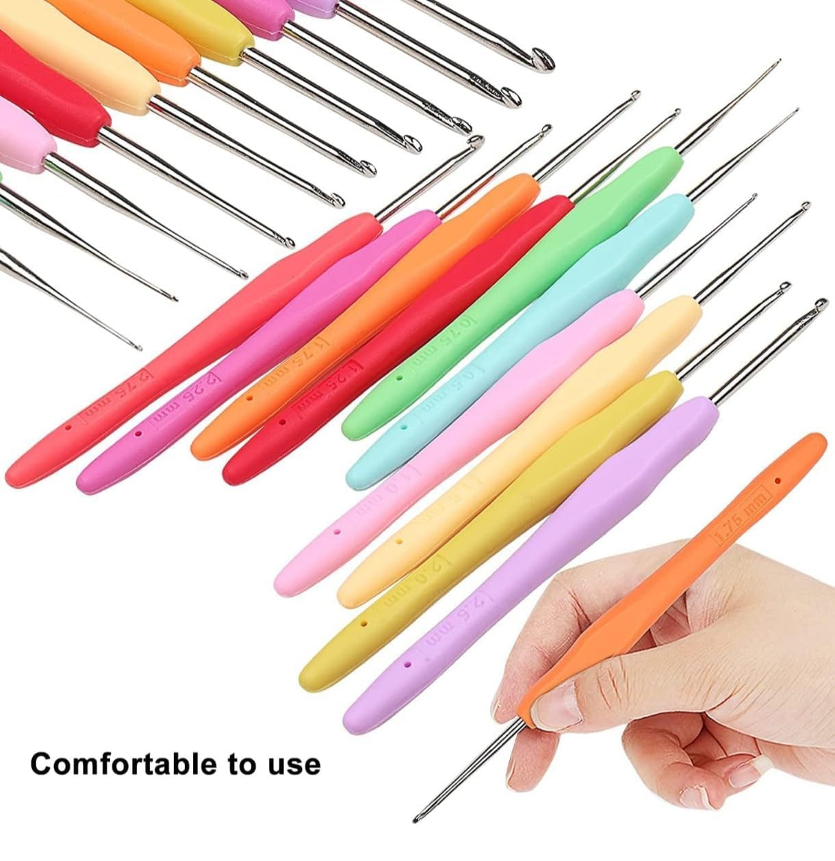 8-Piece Crochet Hook Set - Knitting Needles -2