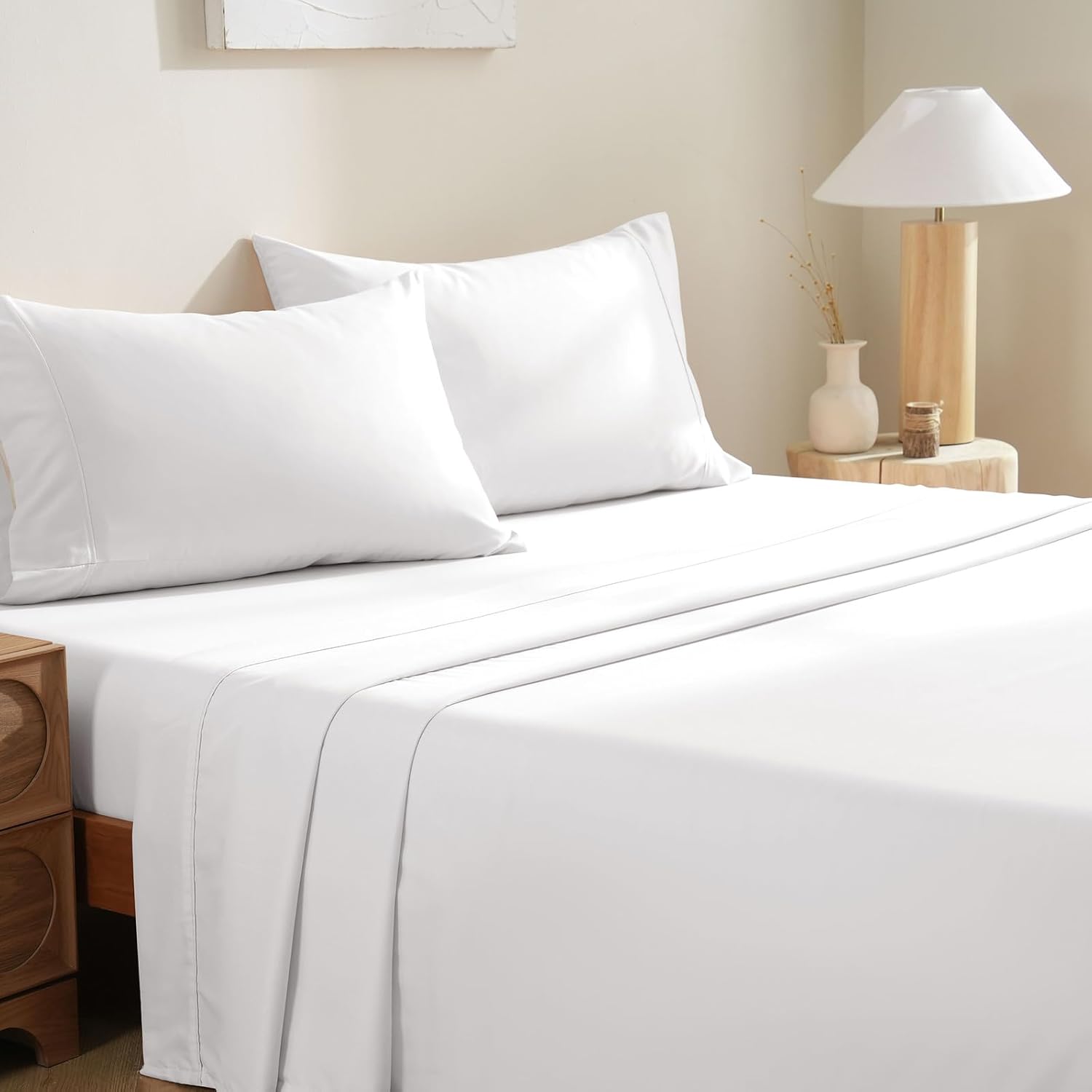 MCO Bedding Twin Bed Sheets Set - Soft Bed Sheets - Cooling Breathable Bedding Set with 16 Deep