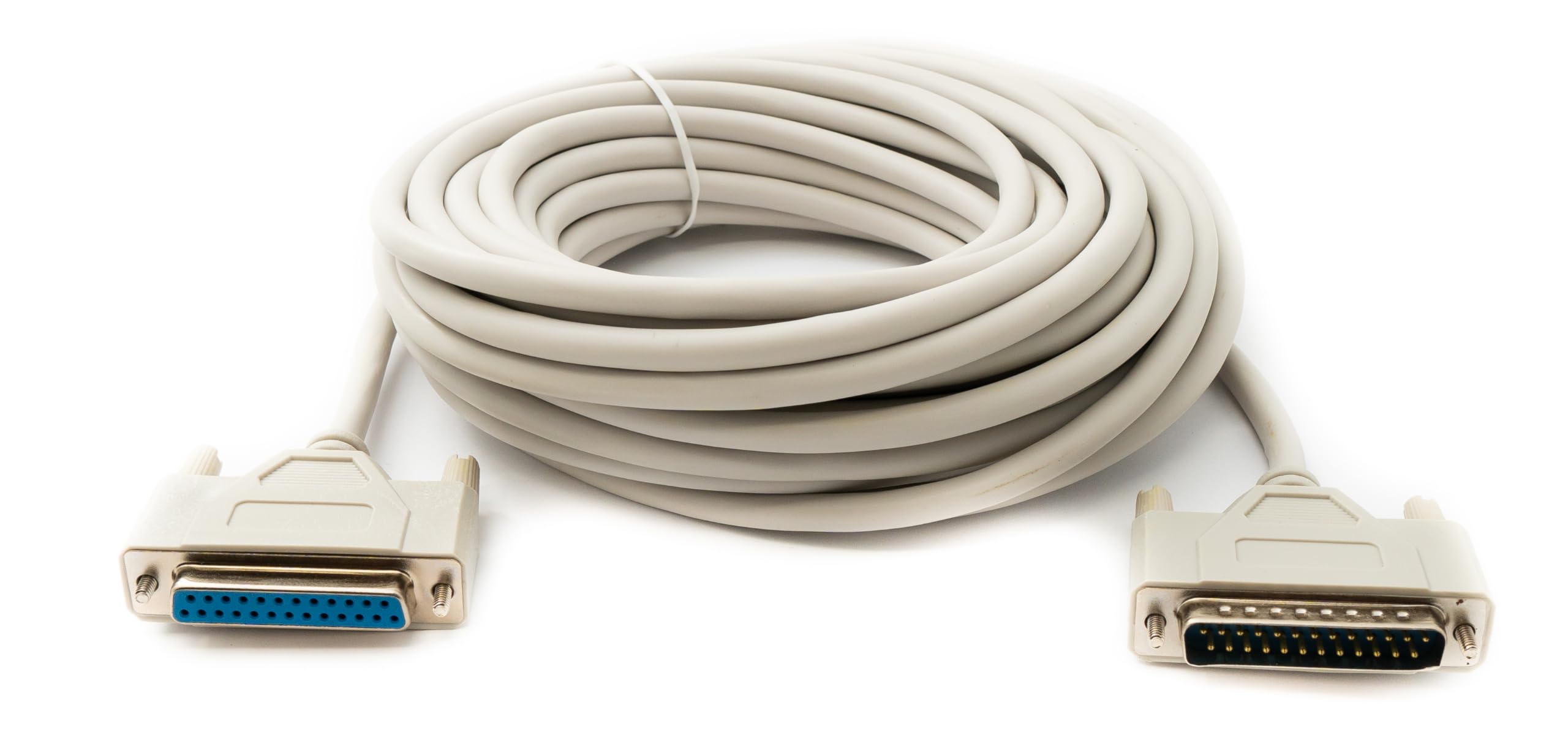 System-S D Sub Cable 10m 25pin maschio a femmina RS530 DB25 adattatore grigio