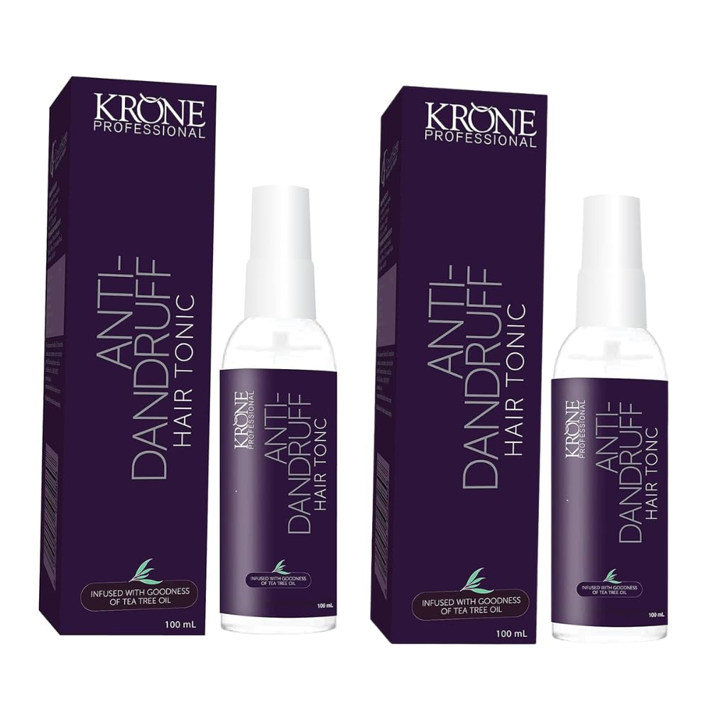 Anti-Dandruff Hair Tonic Pack of 2 (100ml Each) | Tea Tree Oil Formula | Reduces Flakes & Itchiness | Scalp Treatment for Dandruff Control | Suitable for All Hair Types