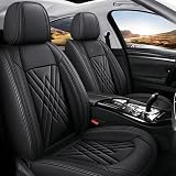 Wptwordcn Customized for car seat Covers Non-Slip Waterproof Fit for Audi 1990-2027 with Logo A1/A3/A4/A5/A6/A7/A8/Q2/Q3/Q4 e-tron/Q5/Q7/Q8/S1-S8/SQ5/SQ7 e-tron/RS3-RS7/R8/TT (All Black)