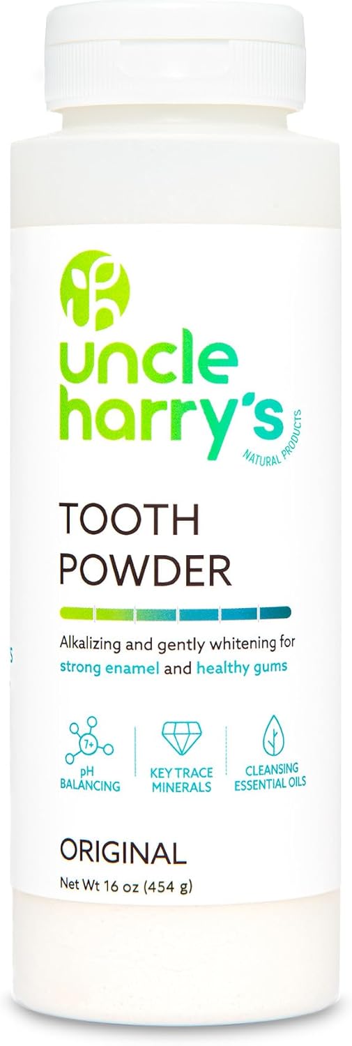 Uncle Harry's All Natural Tooth Powder, 16oz