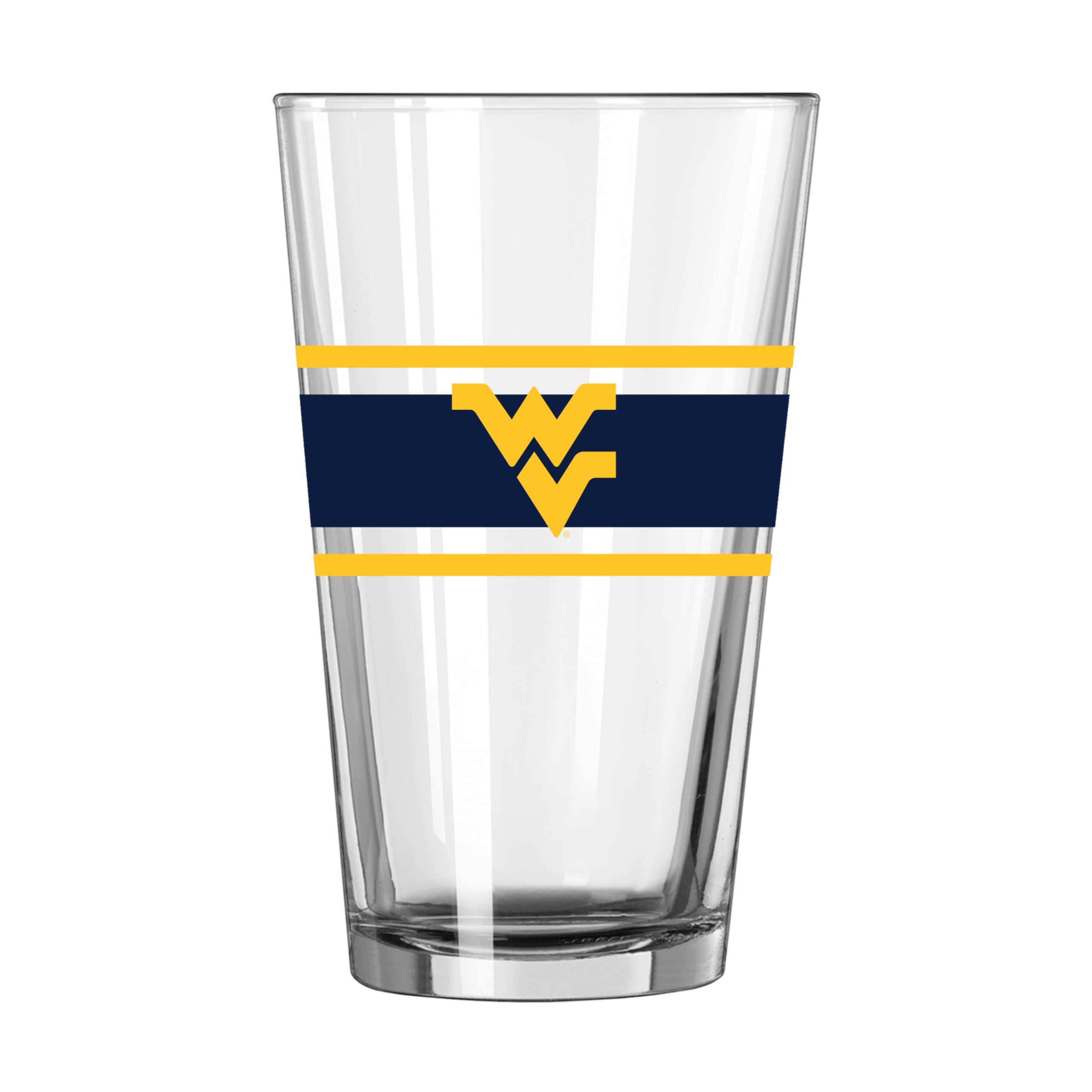 Logo Brands NCAA 16 oz Pint Glass - Durable Glass With Bold Team Color– Chip-Resistant Rim Drinkware For Fans, Tailgates, Home Bars &amp; Everyday Use